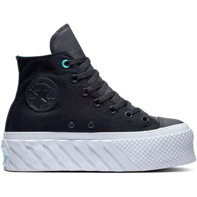 Converse - All Star Lift 2x Hi - Nero - Donna - Sneakers Converse - All Star Lift 2x Hi - Nero - Donna - Sneakers
