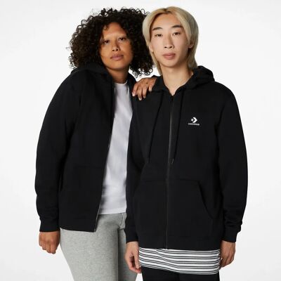 Sudadera con Capucha CONVERSE Negra - Deporte y Casual Sudadera con Capucha CONVERSE Negra - Deporte y Casual