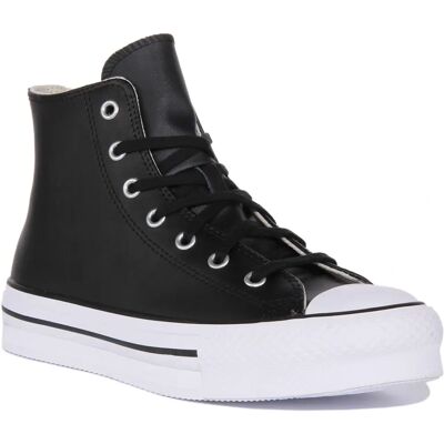 Converse Zwart/Wit Platform Sneakers - Sneakers Converse Zwart/Wit Platform Sneakers - Sneakers