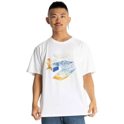 Tricou Ocean Star Chevron de la Converse - Alb - S Tricou Ocean Star Chevron de la Converse - Alb - S