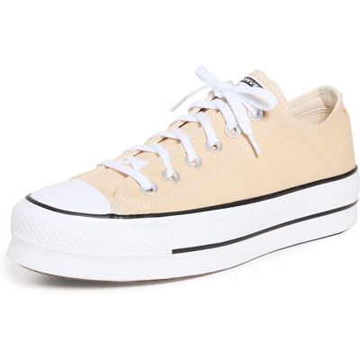 Converse Beige Chuck Taylor All Star Lift Plataforma Zapatillas - Calzado Casual Converse Beige Chuck Taylor All Star Lift Plataforma Zapatillas - Calzado Casual