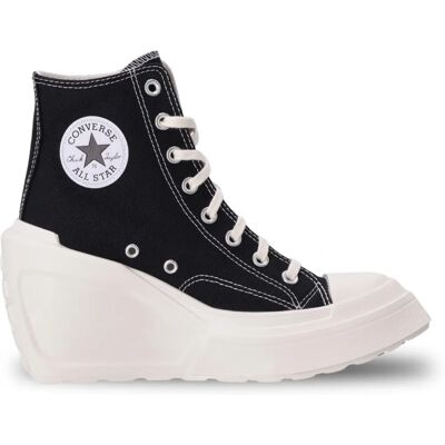 Converse Chuck 70 De Luxe Wedge - Platform Sneakers - Black/Egret Converse Chuck 70 De Luxe Wedge - Platform Sneakers - Black/Egret