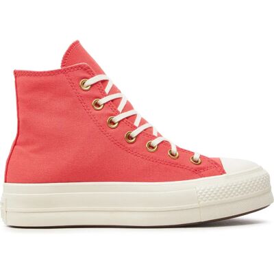 Rózsaszín platform sportcipők - Converse Chuck Taylor All Star Lift Hi Rózsaszín platform sportcipők - Converse Chuck Taylor All Star Lift Hi