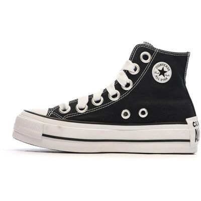 Baskets noires avec plateforme Converse - All Star - Élégantes et confortables - Publicité Baskets noires avec plateforme Converse - All Star - Élégantes et confortables - Publicité