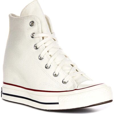 Zapatillas Converse Off-White Chuck 70 con cuña - Talla US 5.5 - Mujer Zapatillas Converse Off-White Chuck 70 con cuña - Talla US 5.5 - Mujer