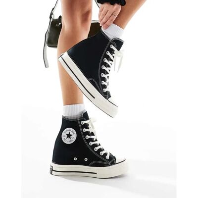 Converse Chuck 70 Wedge Schuhe - Gummisohle, Platformabsatz, Vintage-Details Converse Chuck 70 Wedge Schuhe - Gummisohle, Platformabsatz, Vintage-Details