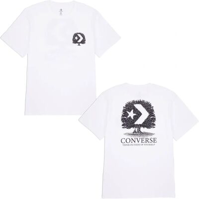 Converse Think Outside Rückseite Grafik Baumwoll-T-Shirt - T-Shirt Converse Think Outside Rückseite Grafik Baumwoll-T-Shirt - T-Shirt
