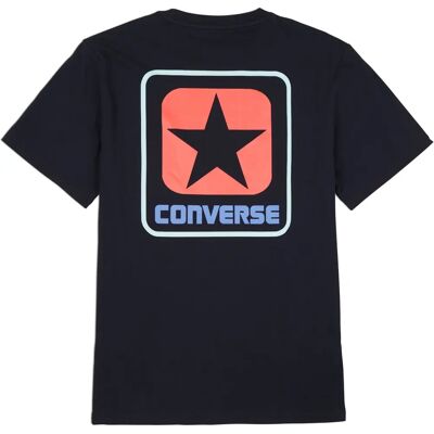 Converse Herren Schwarzes Baumwoll Logo T-Shirt - T-Shirt Converse Herren Schwarzes Baumwoll Logo T-Shirt - T-Shirt