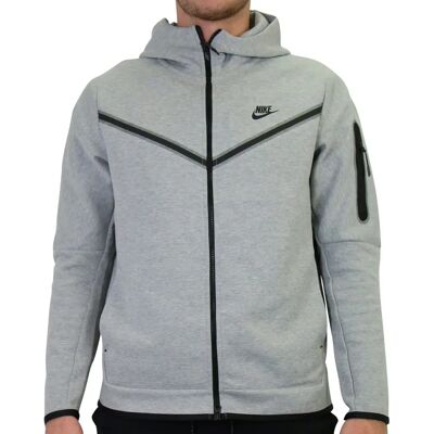 Nike Tech Fleece Hættetrøje - Grå/Sort - Hele året Nike Tech Fleece Hættetrøje - Grå/Sort - Hele året