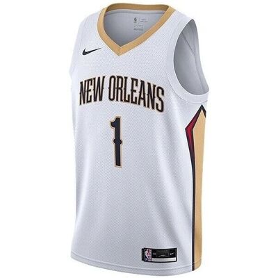 Nike Zion Williamson New Orleans Pelicans Biały - T-shirt - Koszykówka Nike Zion Williamson New Orleans Pelicans Biały - T-shirt - Koszykówka