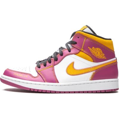 Nike Jordan 1 Mid Dia De Los Muertos - Gul - Hyldest til De dødes dag - Sko Nike Jordan 1 Mid Dia De Los Muertos - Gul - Hyldest til De dødes dag - Sko