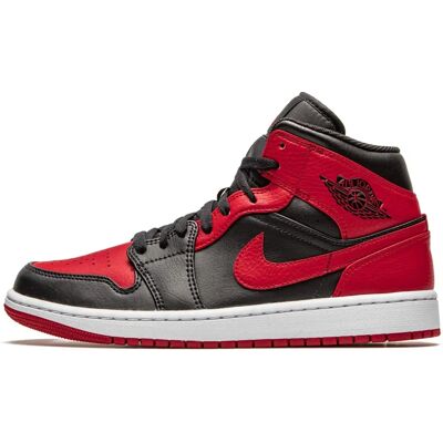 Nike Air Jordan 1 Mid - schwarz/weiß/gym rot Nike Air Jordan 1 Mid - schwarz/weiß/gym rot