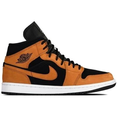 Nike Jordan 1 Mid Desert Ochre - Nubuk i zamsz - Moda uliczna - Buty Nike Jordan 1 Mid Desert Ochre - Nubuk i zamsz - Moda uliczna - Buty