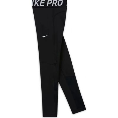 Nike Pro Mädchen Leggings - Schwarz/Weiß - Sportbekleidung Nike Pro Mädchen Leggings - Schwarz/Weiß - Sportbekleidung