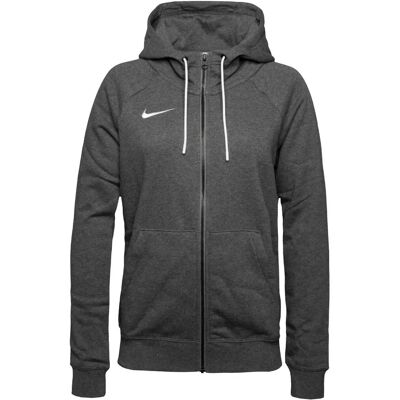 Nike CW6955 Hoodie - Damen Heather Grey Fleece mit Reißverschluss Nike CW6955 Hoodie - Damen Heather Grey Fleece mit Reißverschluss