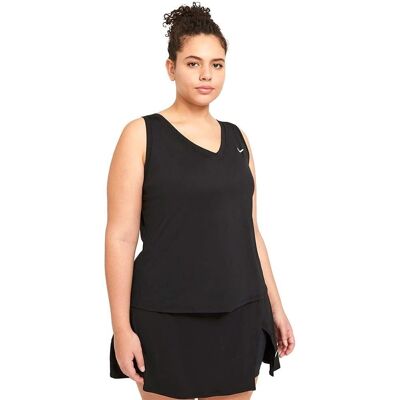 Gilet Nike Court Victory Dri-FIT da donna - Nero - Top da tennis Gilet Nike Court Victory Dri-FIT da donna - Nero - Top da tennis