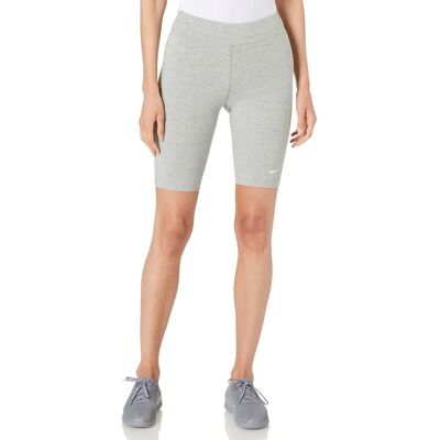 Nike Damen Sportswear Essential Bike Shorts Dunkelgrau Heather/Weiß - Radshorts Nike Damen Sportswear Essential Bike Shorts Dunkelgrau Heather/Weiß - Radshorts