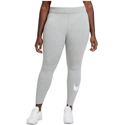 Leggings Nike Taille Moyenne Swoosh - Gris Leggings Nike Taille Moyenne Swoosh - Gris