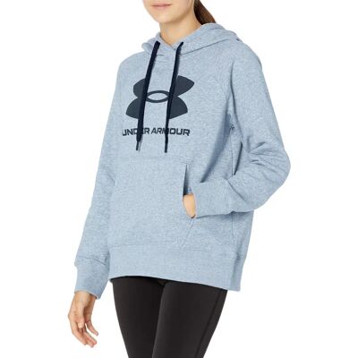 Bluza z kapturem Under Armour Rival Fleece - Szara - Casual Bluza z kapturem Under Armour Rival Fleece - Szara - Casual