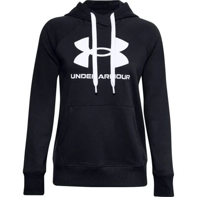 Under Armour UA Rival Fleece Logo Hoodie Femme - noir/blanc - Publicité Under Armour UA Rival Fleece Logo Hoodie Femme - noir/blanc - Publicité