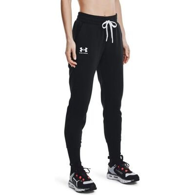 Under Armour Rival Fleece Joggers - Noir / Blanc - Pantalons de sport - Publicité Under Armour Rival Fleece Joggers - Noir / Blanc - Pantalons de sport - Publicité