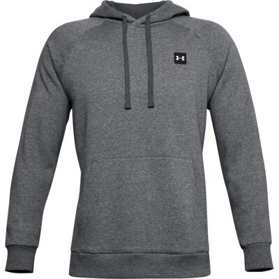 Under Armour UA Rival Fleece Hoodie (1357092) - onyx biały/czarny Under Armour UA Rival Fleece Hoodie (1357092) - onyx biały/czarny