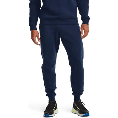 Męskie spodnie dresowe Rival Fleece od Under Armour - Navy Męskie spodnie dresowe Rival Fleece od Under Armour - Navy