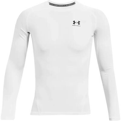 Under Armour Vit/Svart HeatGear Armour långärmad kompressionströja 4XL - Man Under Armour Vit/Svart HeatGear Armour långärmad kompressionströja 4XL - Man