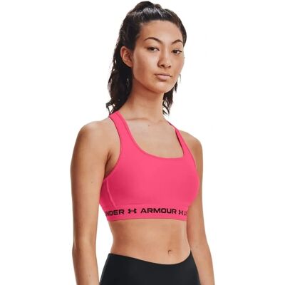Damski sportowy biustonosz Under Armour Armour Mid Crossback - Biustonosz Sportowy Damski sportowy biustonosz Under Armour Armour Mid Crossback - Biustonosz Sportowy