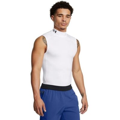 Under Armour COMP MOCK Biela XS Herr kompressionstopp Under Armour COMP MOCK Biela XS Herr kompressionstopp