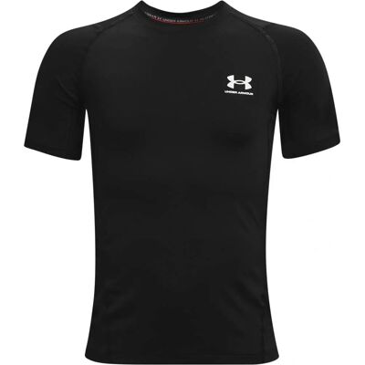 Maglietta a maniche corte HeatGear Armour Under Armour Nero / Bianco YXS Maglietta a maniche corte HeatGear Armour Under Armour Nero / Bianco YXS
