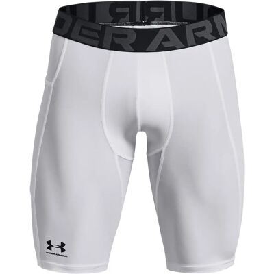 Ανδρικά σορτς HeatGear Under Armour - Λευκό / L Ανδρικά σορτς HeatGear Under Armour - Λευκό / L