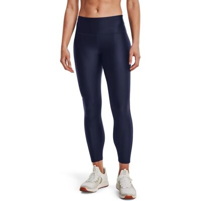 Under Armour Women's HeatGear Armour No-Slip Waistband Leggings - Midnight Navy / White - M Under Armour Women's HeatGear Armour No-Slip Waistband Leggings - Midnight Navy / White - M