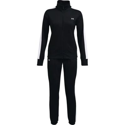 Under Armour Tricot Trainingspak - Zwart / Wit / Wit - Dames Under Armour Tricot Trainingspak - Zwart / Wit / Wit - Dames