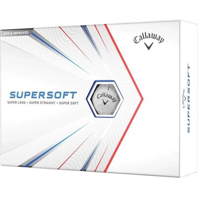 Balles de golf blanches Callaway Supersoft 2021 - Distance & Touch - Publicité Balles de golf blanches Callaway Supersoft 2021 - Distance & Touch - Publicité