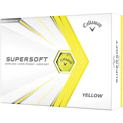 Balle da golf Supersoft Gialle Callaway - Distanza lunga e controllo Balle da golf Supersoft Gialle Callaway - Distanza lunga e controllo