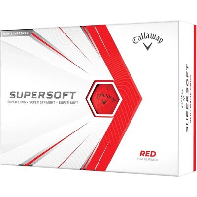 Ballons de golf Callaway Supersoft Rouge - Balles de golf - Publicité Ballons de golf Callaway Supersoft Rouge - Balles de golf - Publicité
