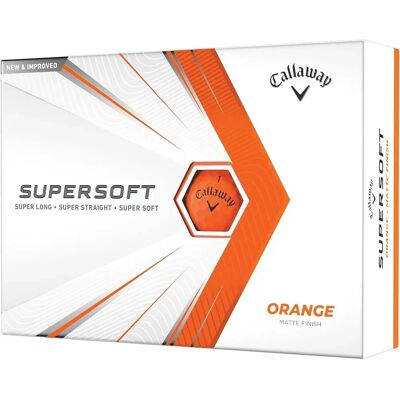 Ballons de golf Callaway Supersoft Matte 21 Orange - Balles de golf - Publicité Ballons de golf Callaway Supersoft Matte 21 Orange - Balles de golf - Publicité