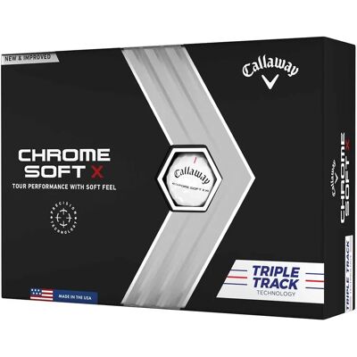 Callaway Chrome Soft X Triple Track Golf Balls - 12 pcs Callaway Chrome Soft X Triple Track Golf Balls - 12 pcs