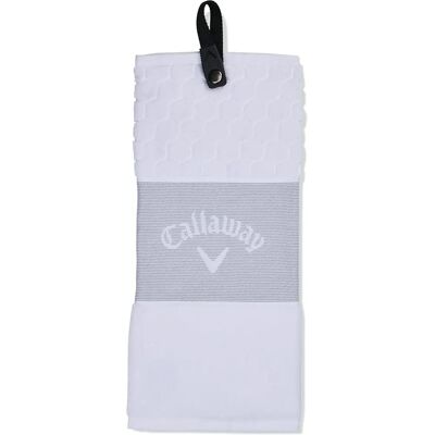 Callaway White Tri-Fold Golf Towel - Golf Towel Callaway White Tri-Fold Golf Towel - Golf Towel
