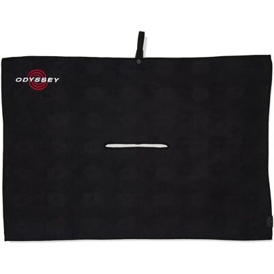 Callaway Golf Odyssey Microfibre Premium Ręcznik do golfa - Czarny Callaway Golf Odyssey Microfibre Premium Ręcznik do golfa - Czarny