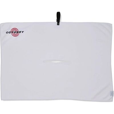Serviette microfibre Odyssey de Callaway - Premium, Blanche, 30x20" - Serviette de golf Serviette microfibre Odyssey de Callaway - Premium, Blanche, 30x20" - Serviette de golf