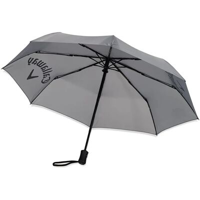 Callaway Golf Unisex Collapsible Fiberglass Umbrella - Grey/Black - Umbrella Callaway Golf Unisex Collapsible Fiberglass Umbrella - Grey/Black - Umbrella