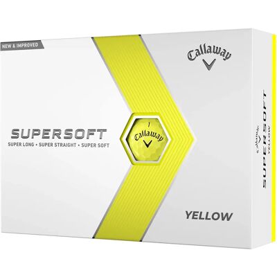 Callaway Supersoft 2023 - Balles de Golf - Jaune Callaway Supersoft 2023 - Balles de Golf - Jaune