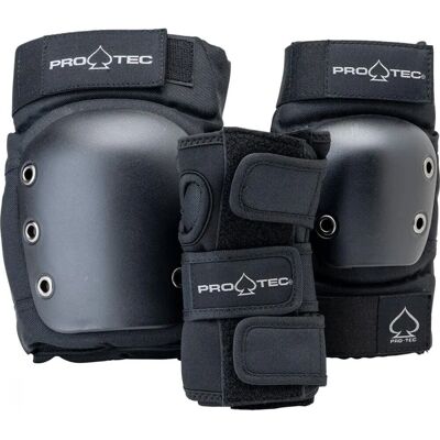 Pro-tec Protectores de Skateboard para Niños - Negro Pro-tec Protectores de Skateboard para Niños - Negro