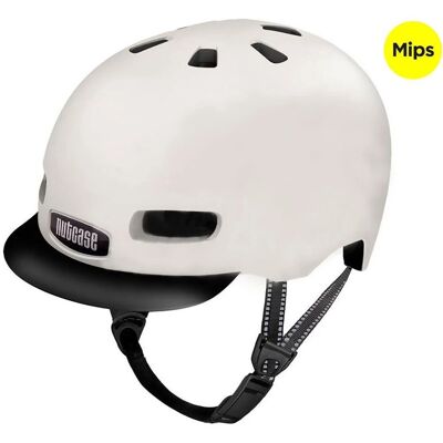 Casque Nutcase Blanc Mips - Street Solid S - Publicité Casque Nutcase Blanc Mips - Street Solid S - Publicité