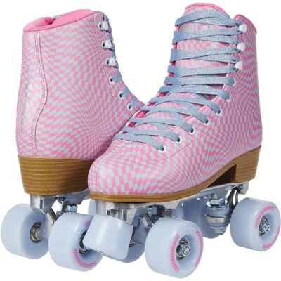 Impala Rose/Violett Quad Skate - Wavy Check - Rollschuhe Impala Rose/Violett Quad Skate - Wavy Check - Rollschuhe