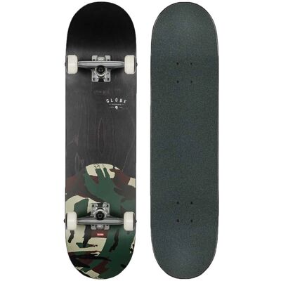 Skateboard Globe Nera/Camo - Acero canadese, ruote 53mm, cuscinetti Abec 7 Skateboard Globe Nera/Camo - Acero canadese, ruote 53mm, cuscinetti Abec 7