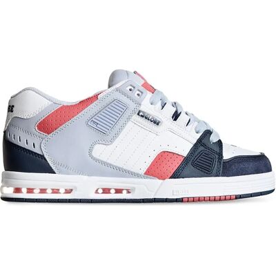 Globe Sabre Mens White Navy Red Skate Trainers - Skate Shoes Globe Sabre Mens White Navy Red Skate Trainers - Skate Shoes