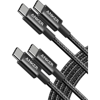 Anker Nylon USB C to USB C Cable - 3/6 ft Anker Nylon USB C to USB C Cable - 3/6 ft